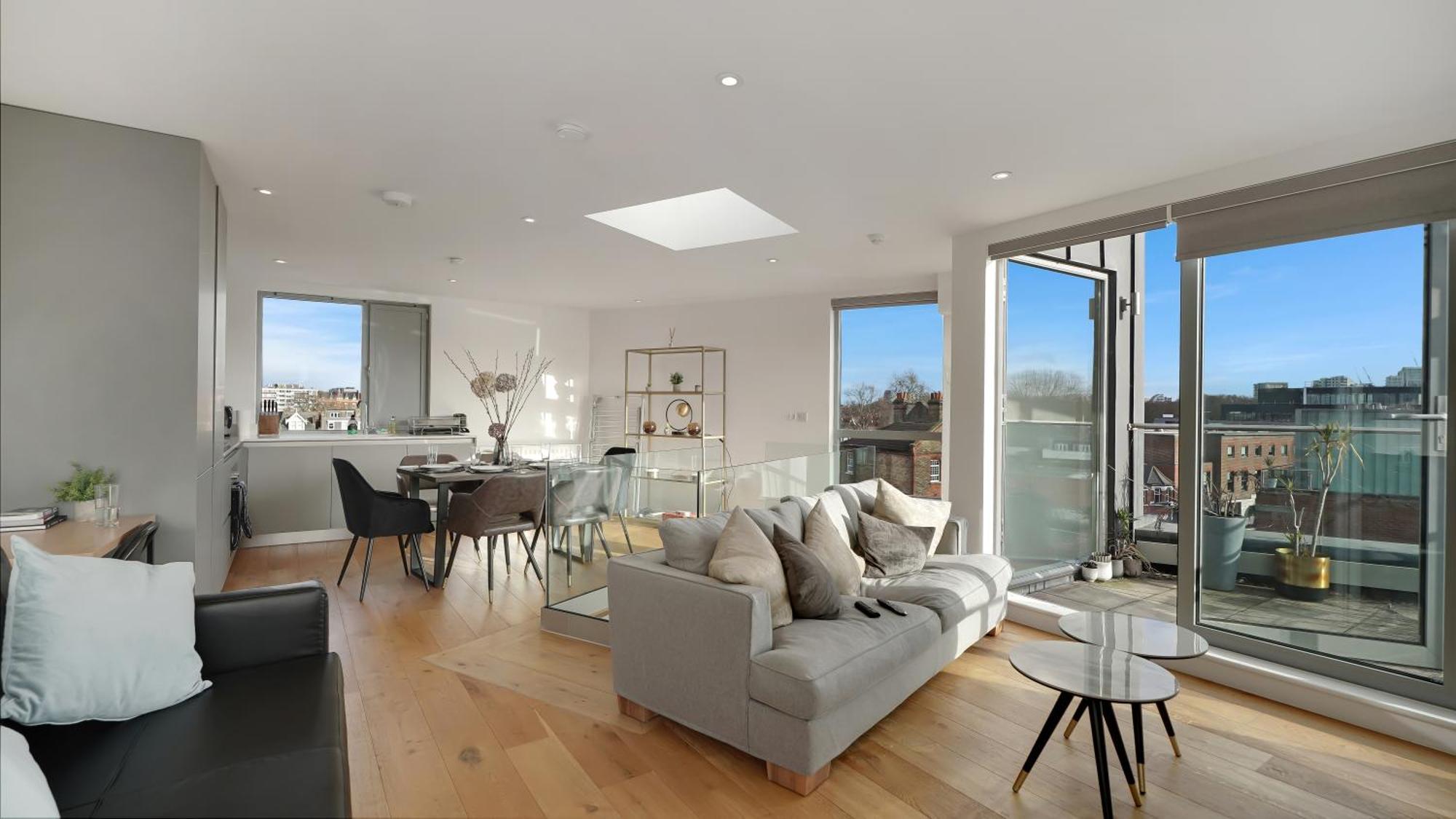 Modern And Spacious Penthouse Apartment In Putney With Free Parking London Exterior foto